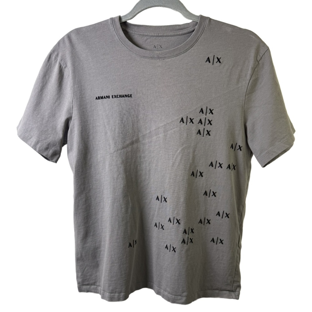 Armani Exchange Falling Velour logo Tshirt